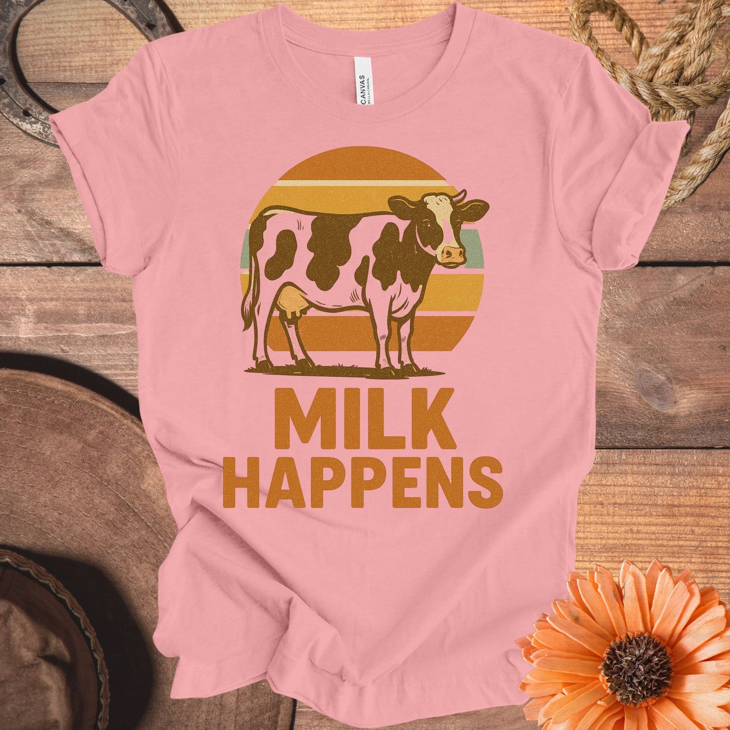 Retro Milk Happens Graphic Tee product type