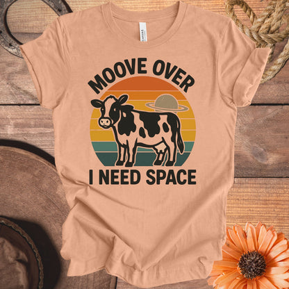 Moove Over I Need Space Funny Cow Shirt product