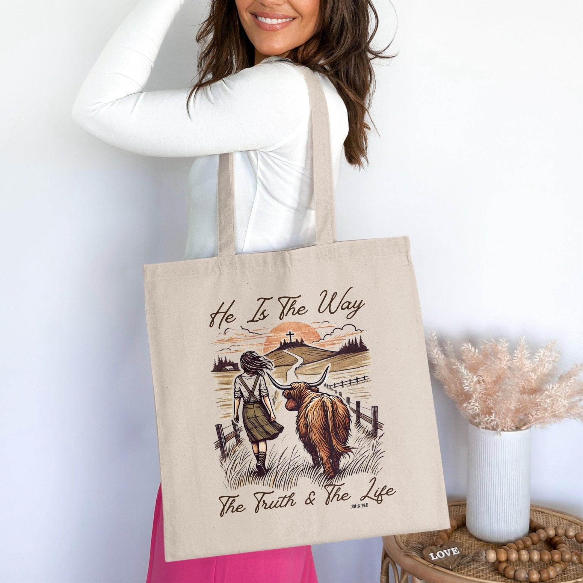 He Is The Way The Truth And The Life Tote Bag product type