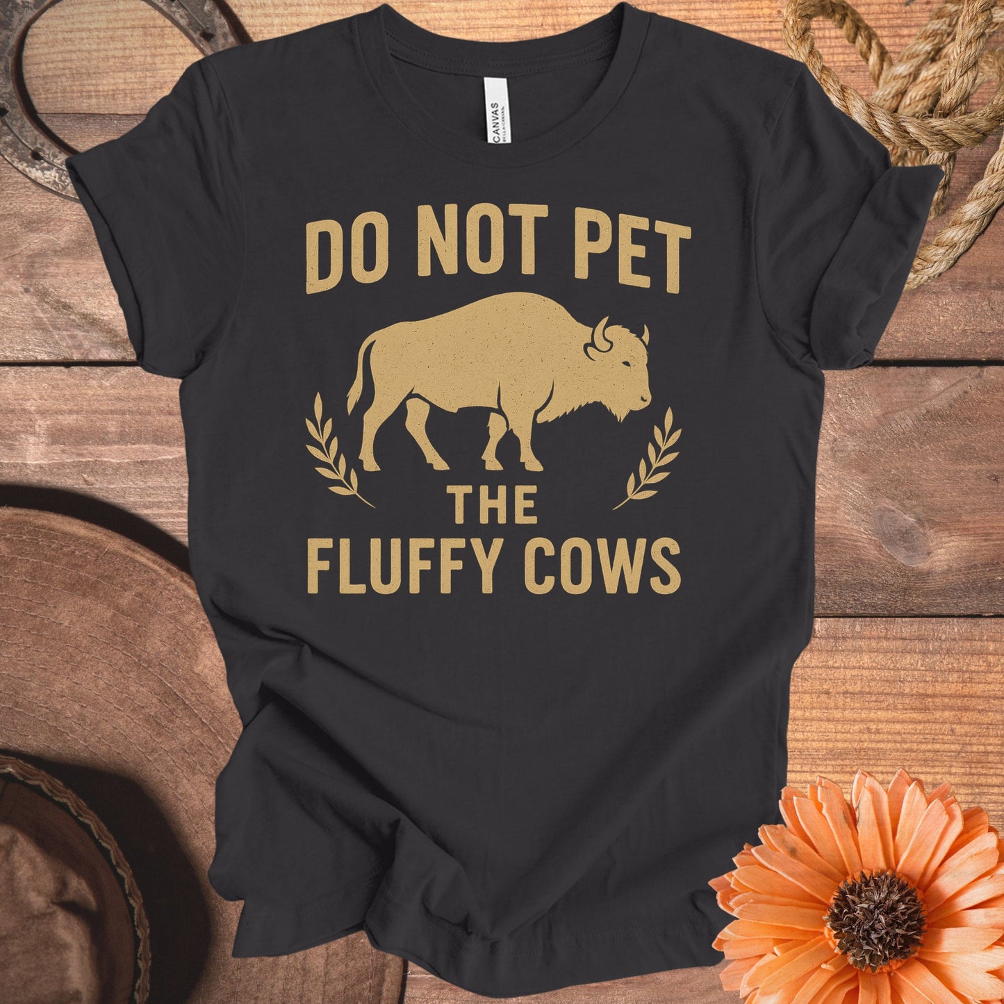 Do Not Pet The Fluffy Cows Graphic T-Shirt product type