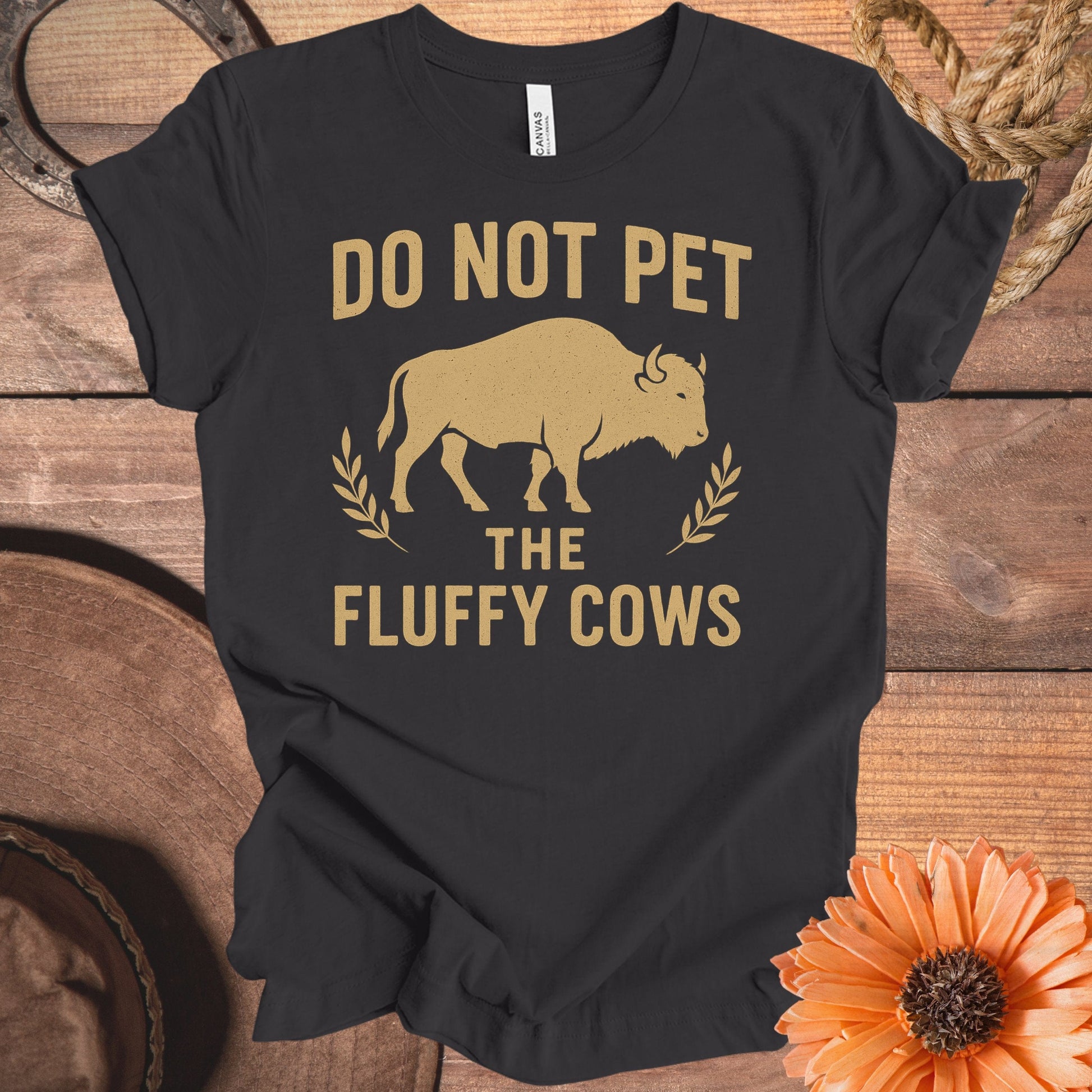 Do Not Pet The Fluffy Cows Graphic T-Shirt product type