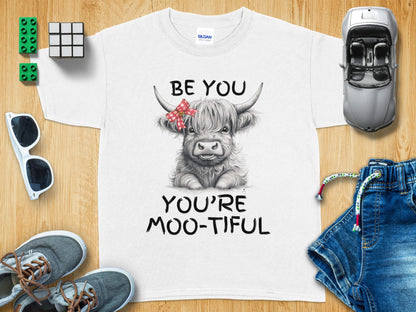 Be You You're Moo-tiful Highland Cow Shirt product