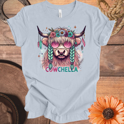 Cowchella Highland Cow Funny Graphic T-Shirt product