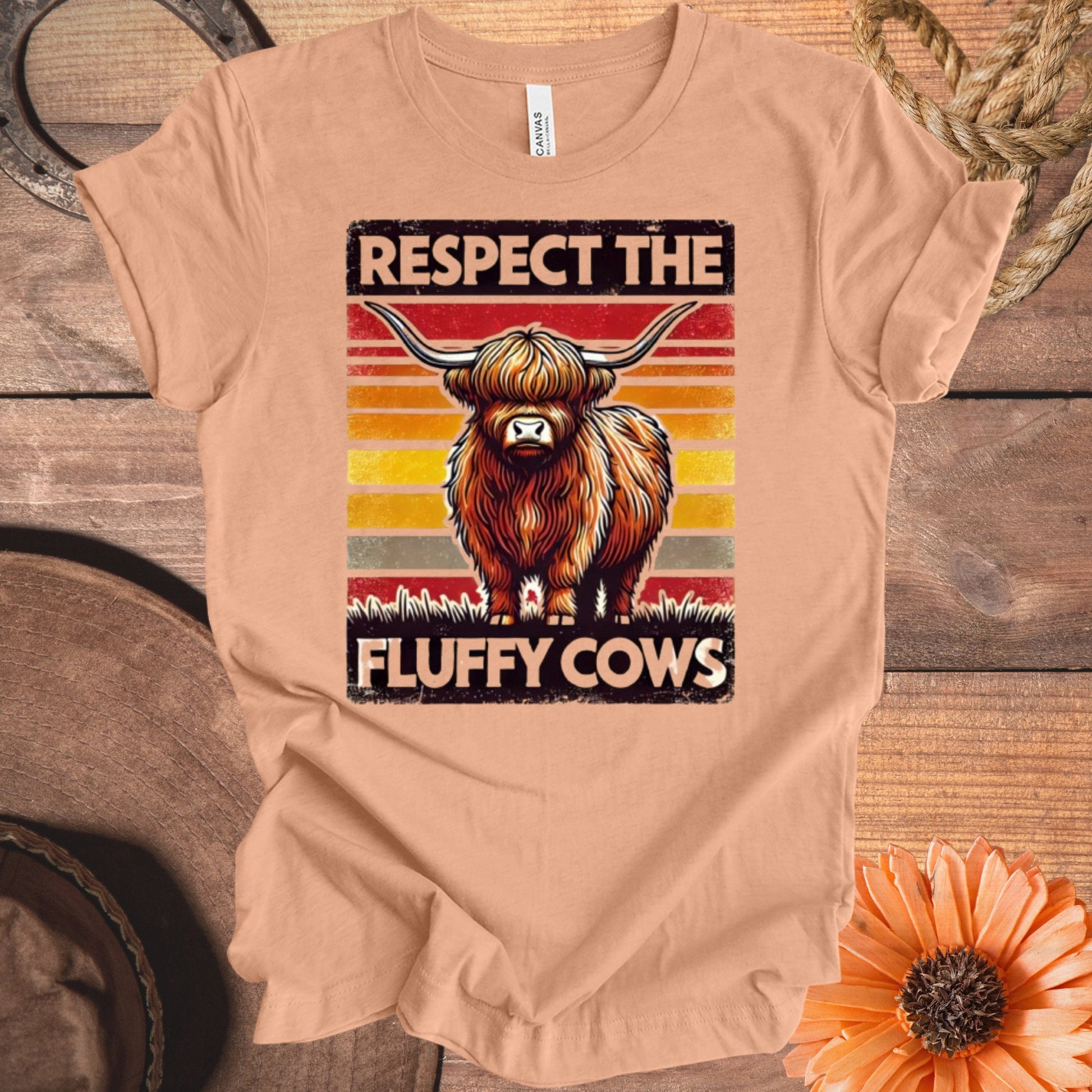 Respect the Fluffy Cows Graphic T-Shirt product type