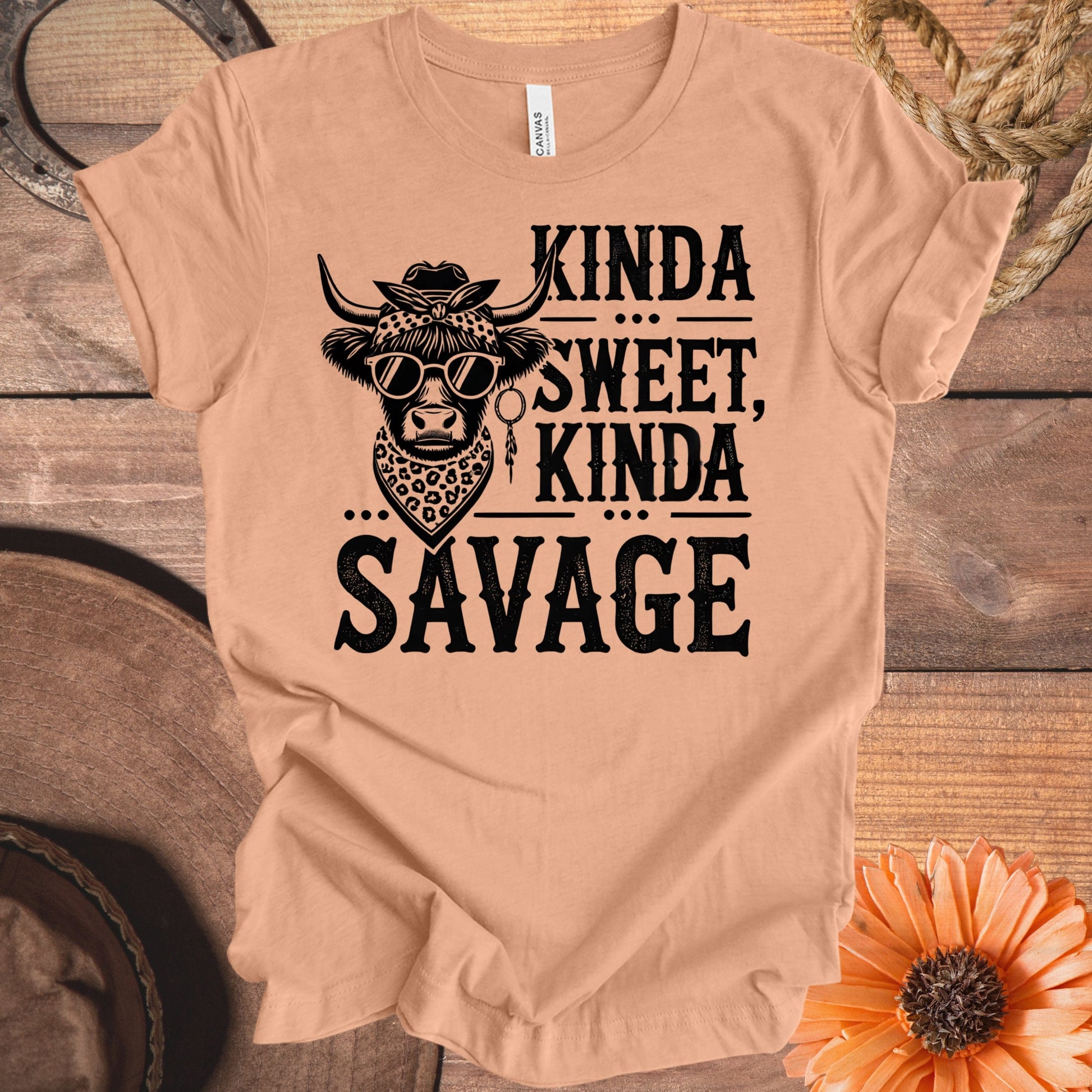 Kinda Sweet Kinda Savage Graphic Tee Shirt product