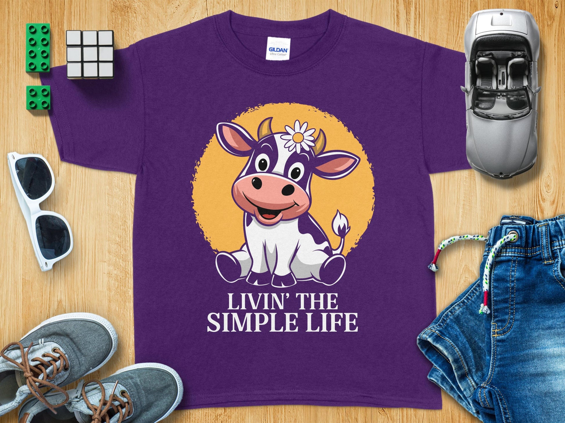 Livin' the Simple Life Purple T-shirt product