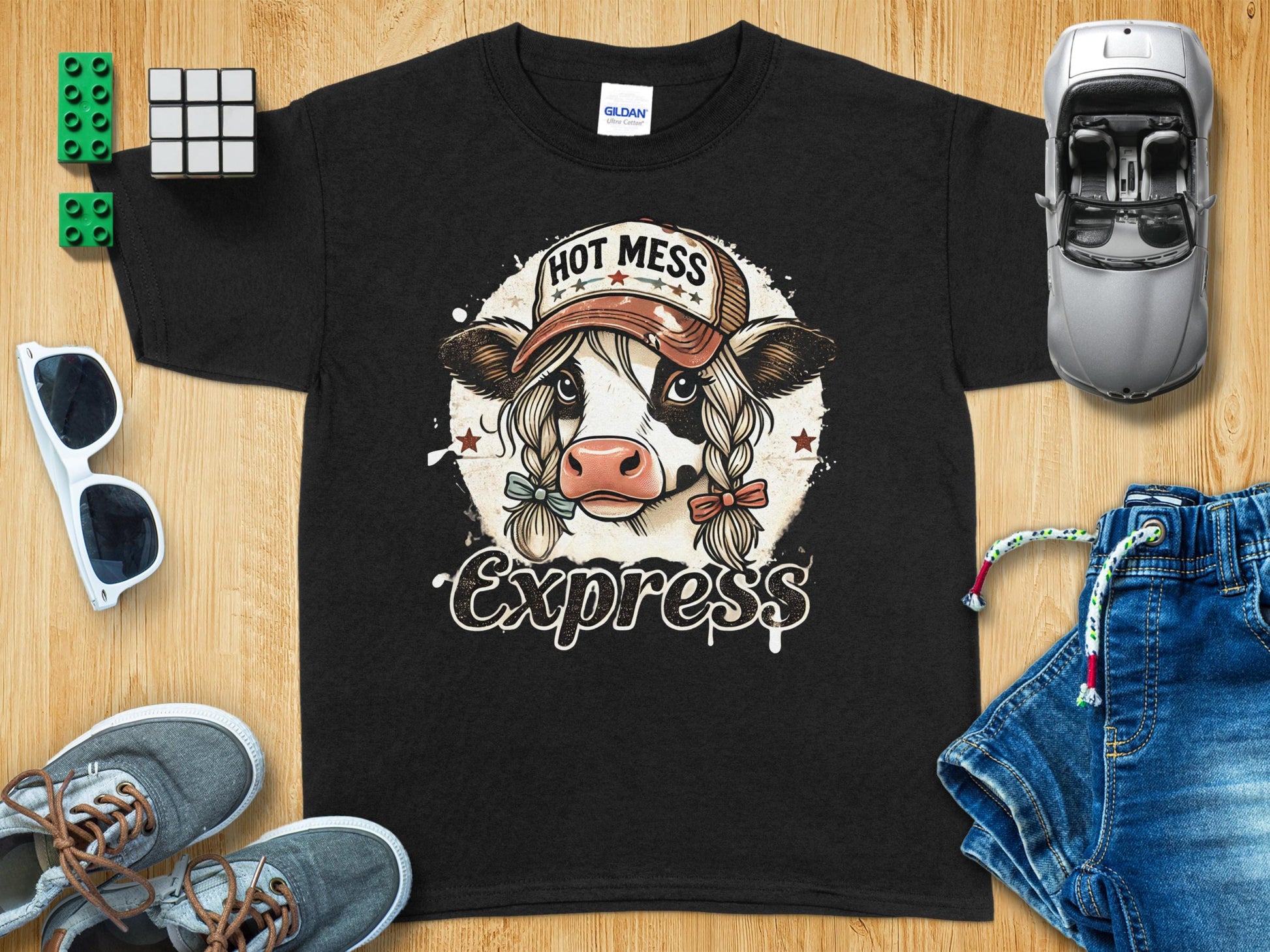 Hot Mess Express Distressed Design T-shirt product type