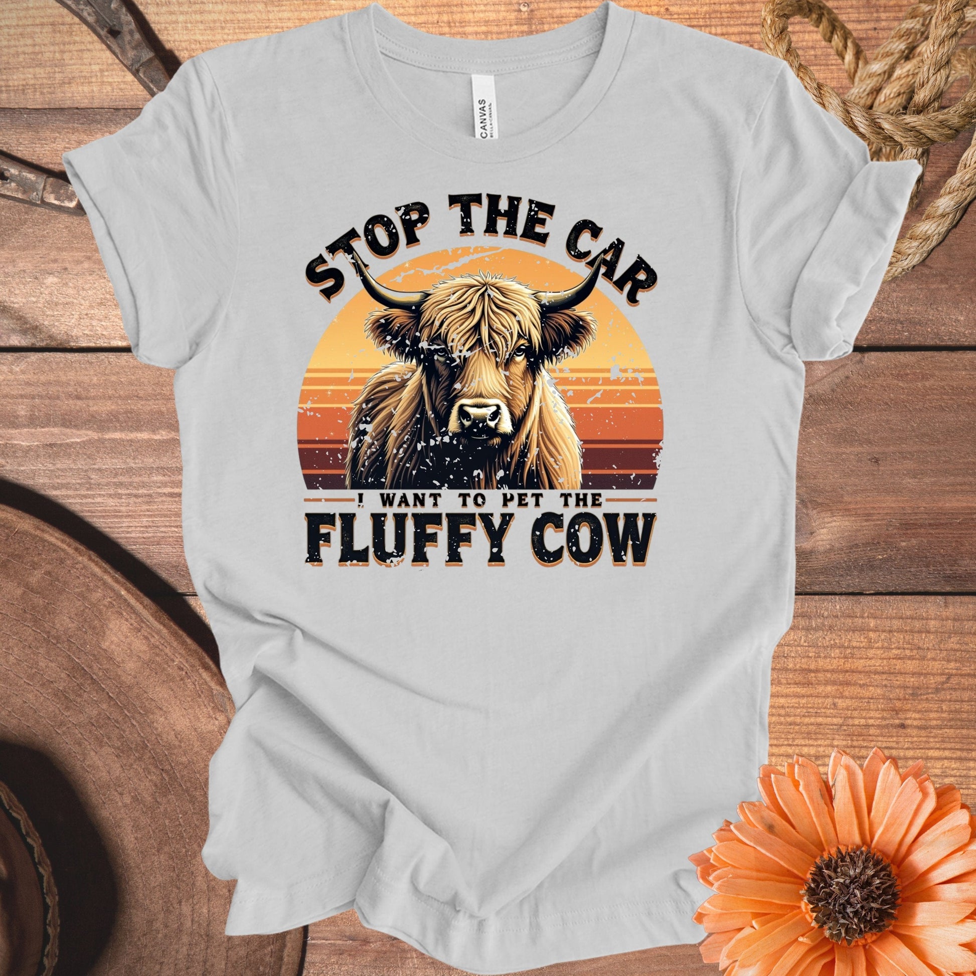 Stop The Car Want To Pet Fluffy Cow T-Shirt product