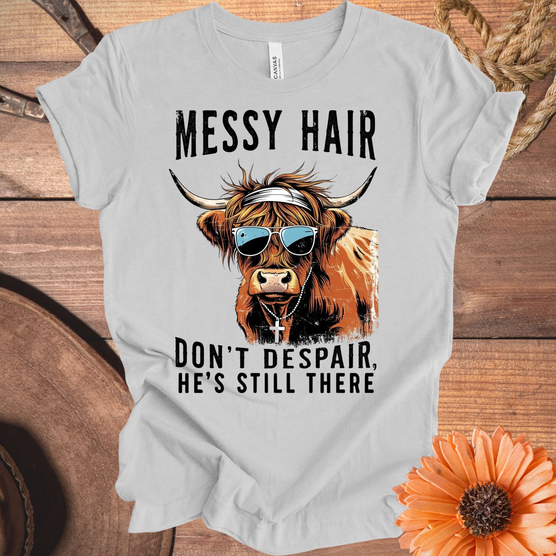 Messy Hair Don't Despair He's Still There product type