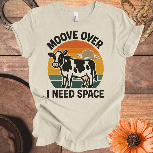 Moove Over I Need Space Cow Graphic T-Shirt product