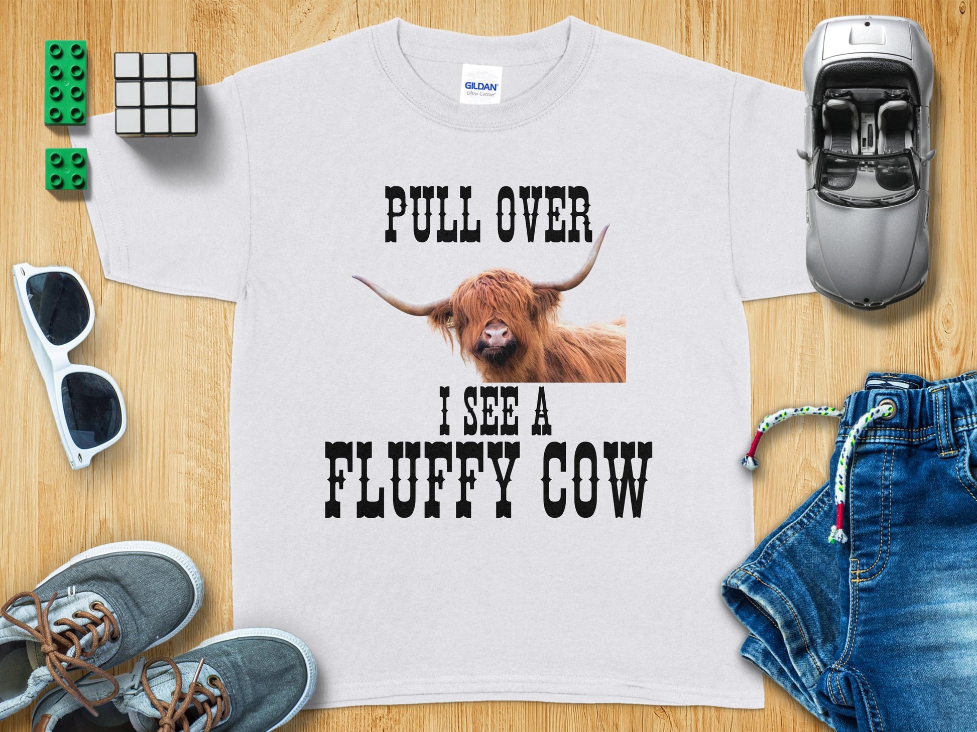 Funny Pull Over I See a Fluffy Cow T-shirt product