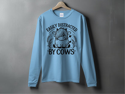 Easily Distracted By Cows Long Sleeve Shirt product type