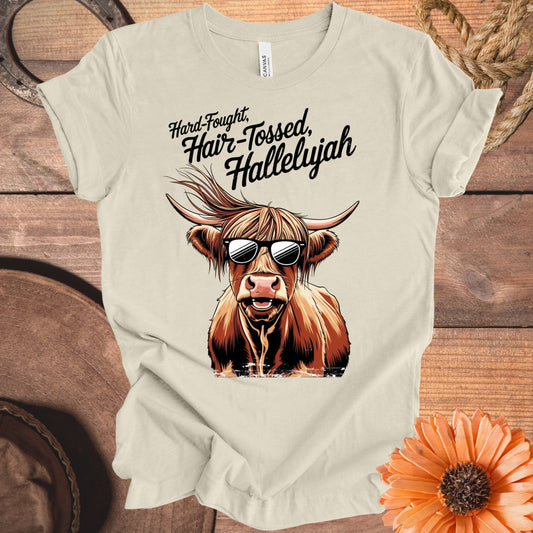 Hard-Fought Hair-Tossed Hallelujah T-shirt product