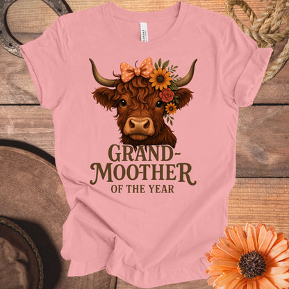 Grandmother Of The Year Cow Graphic T-shirt product