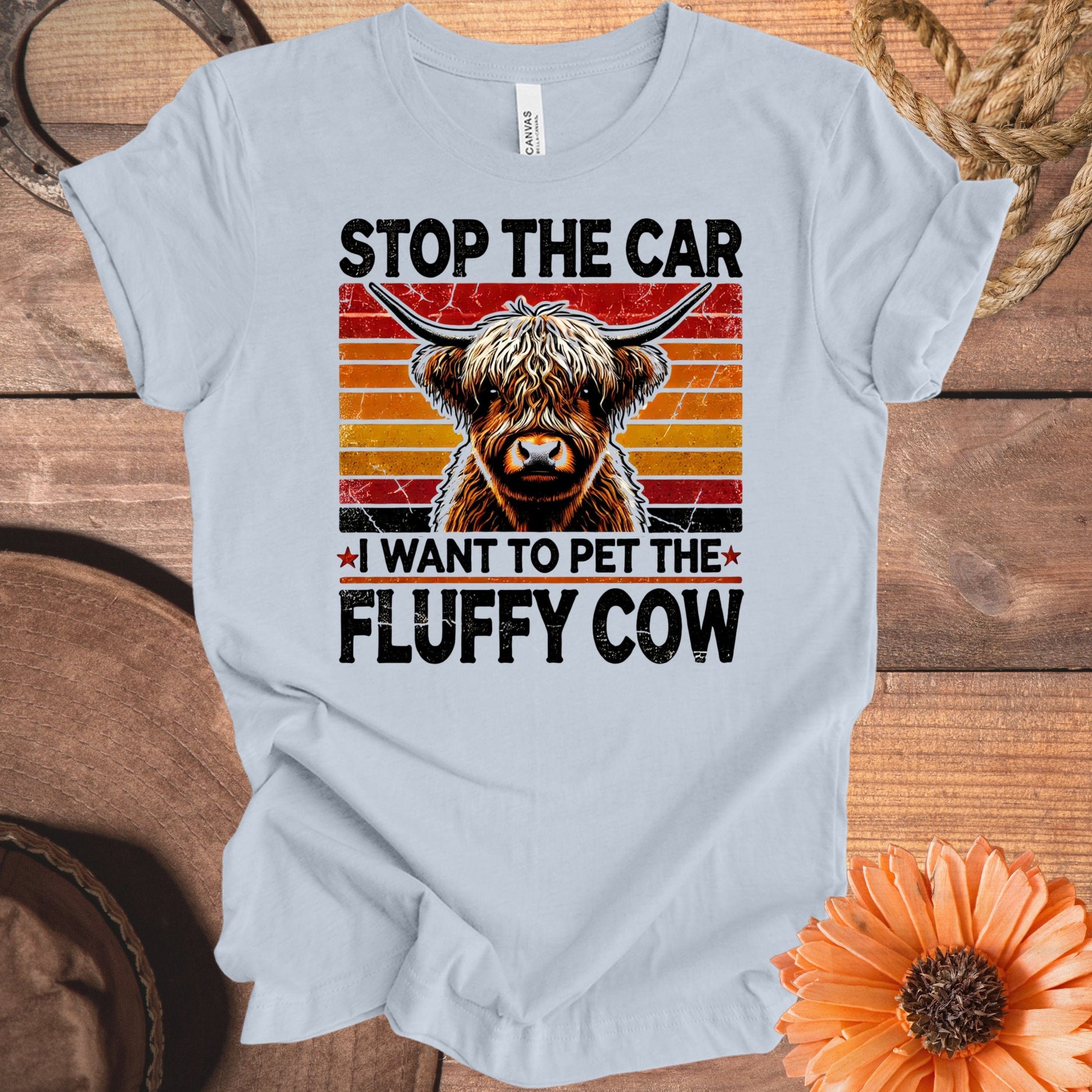 Stop The Car Pet The Fluffy Cow Graphic Tee product