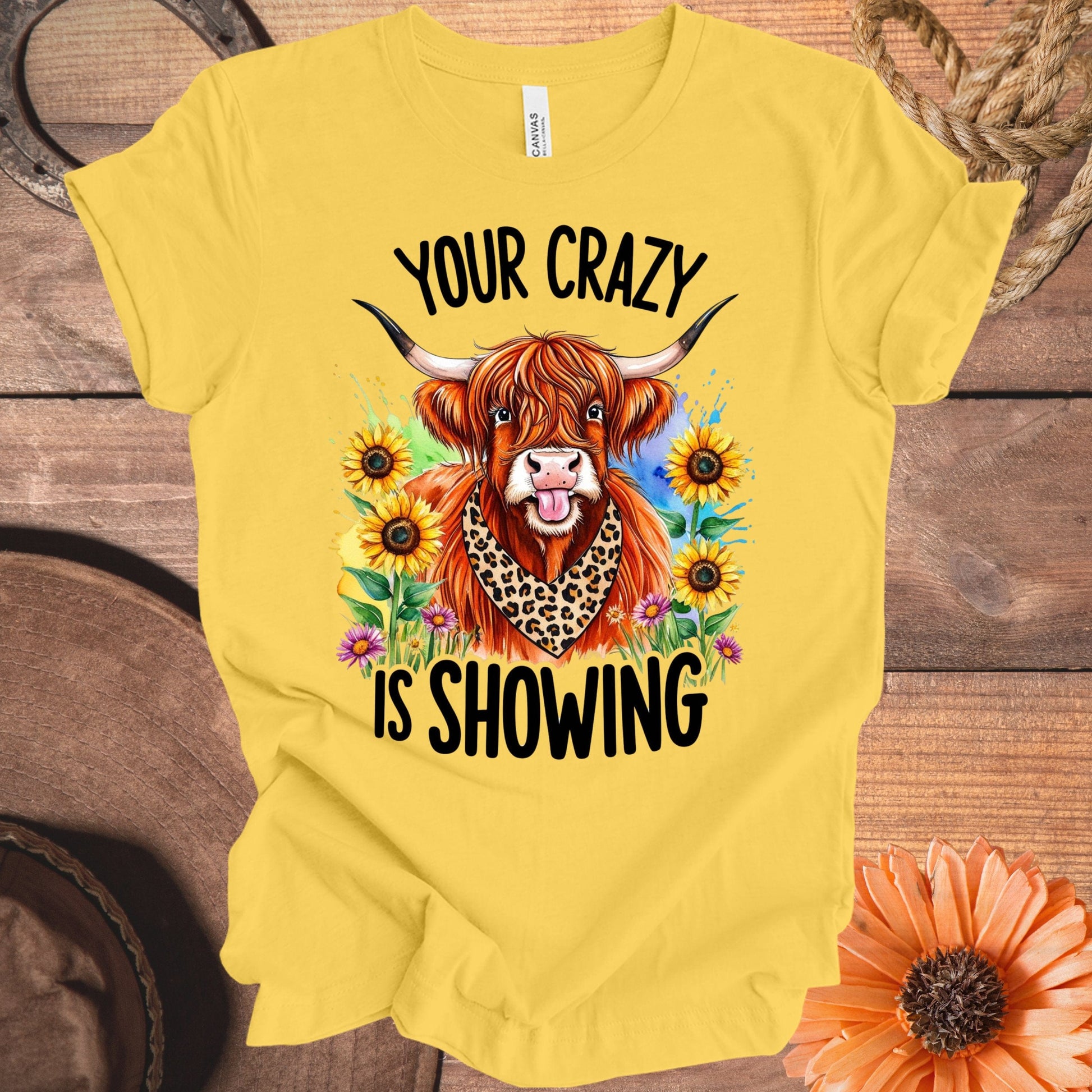 Your Crazy is Showing Funny Cow Design T-shirt product
