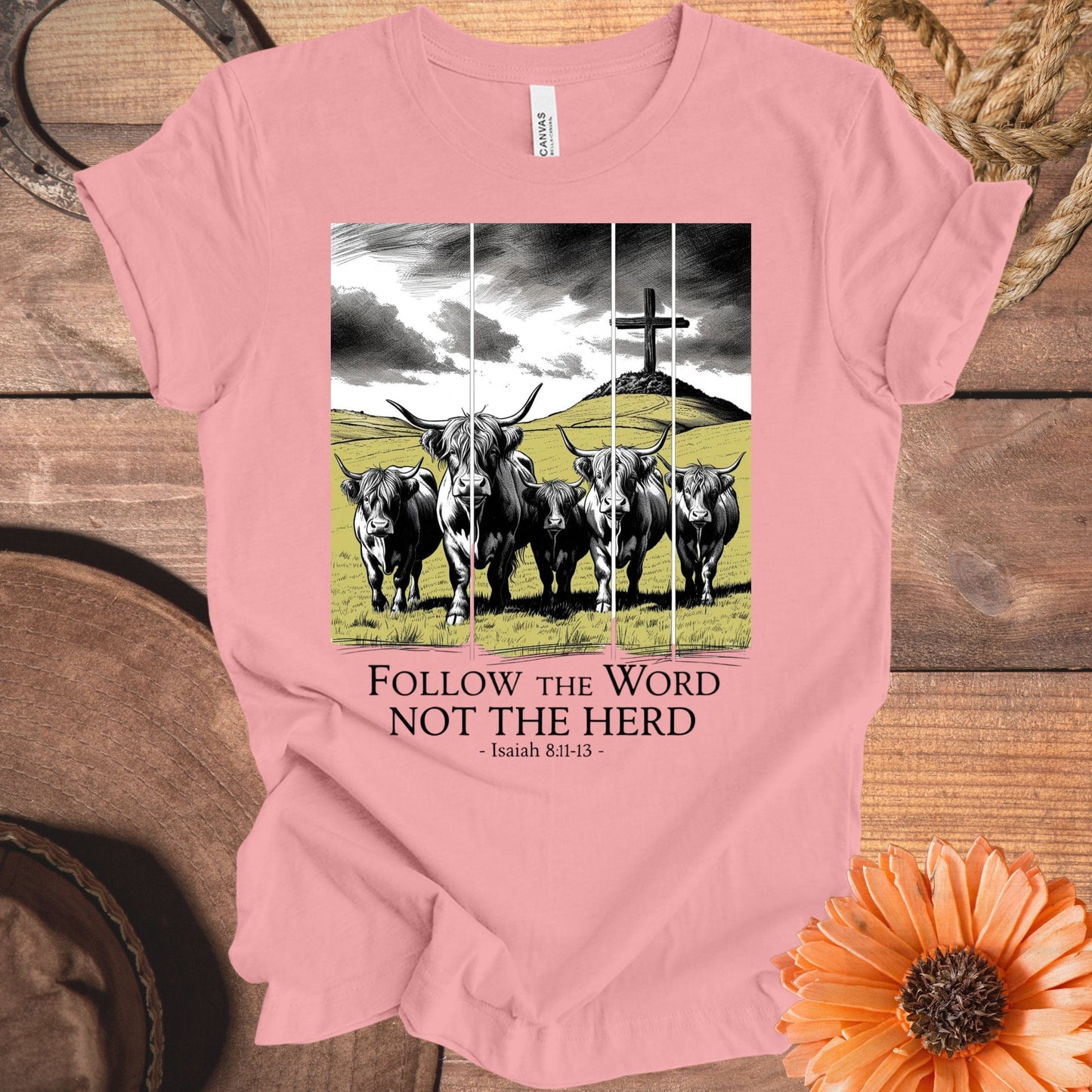 Follow the Word Not the Herd Christian T-shirt product type