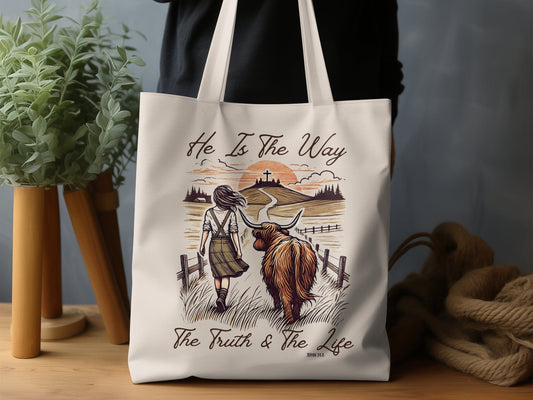 He Is The Way The Truth & The Life Tote Bag product type
