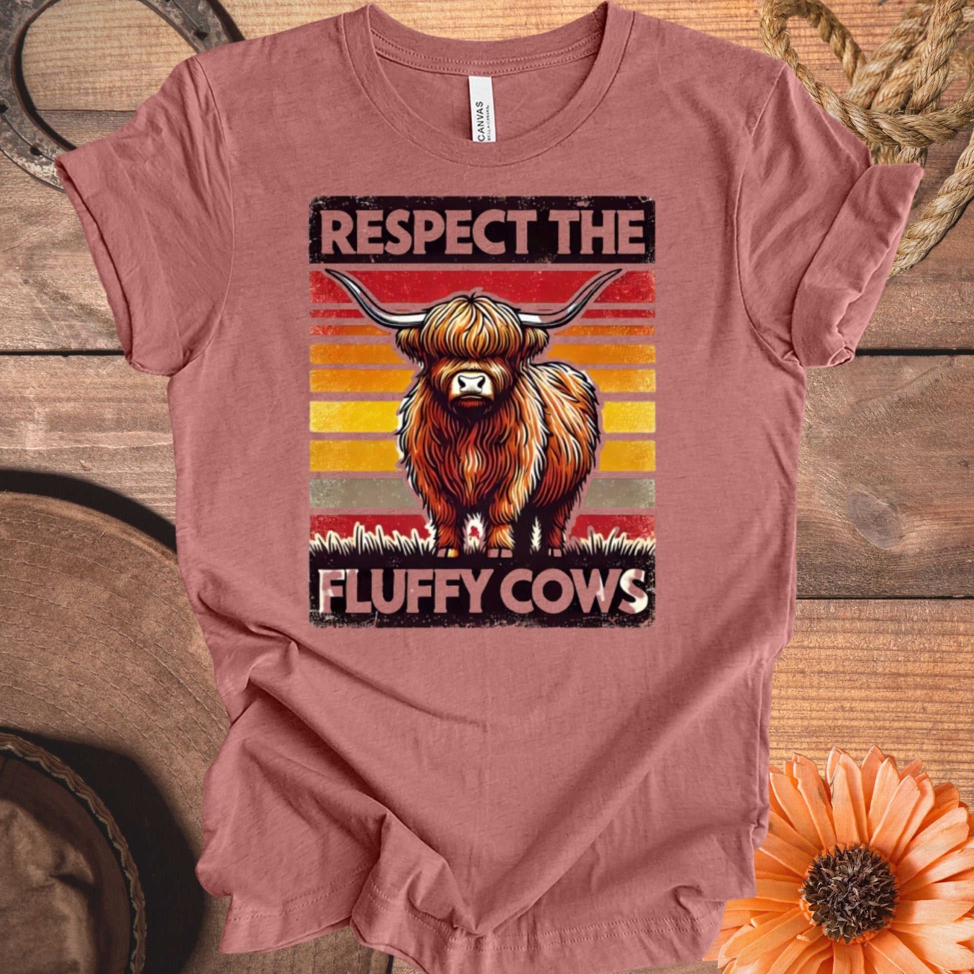 Respect the Fluffy Cows Graphic T-shirt product type