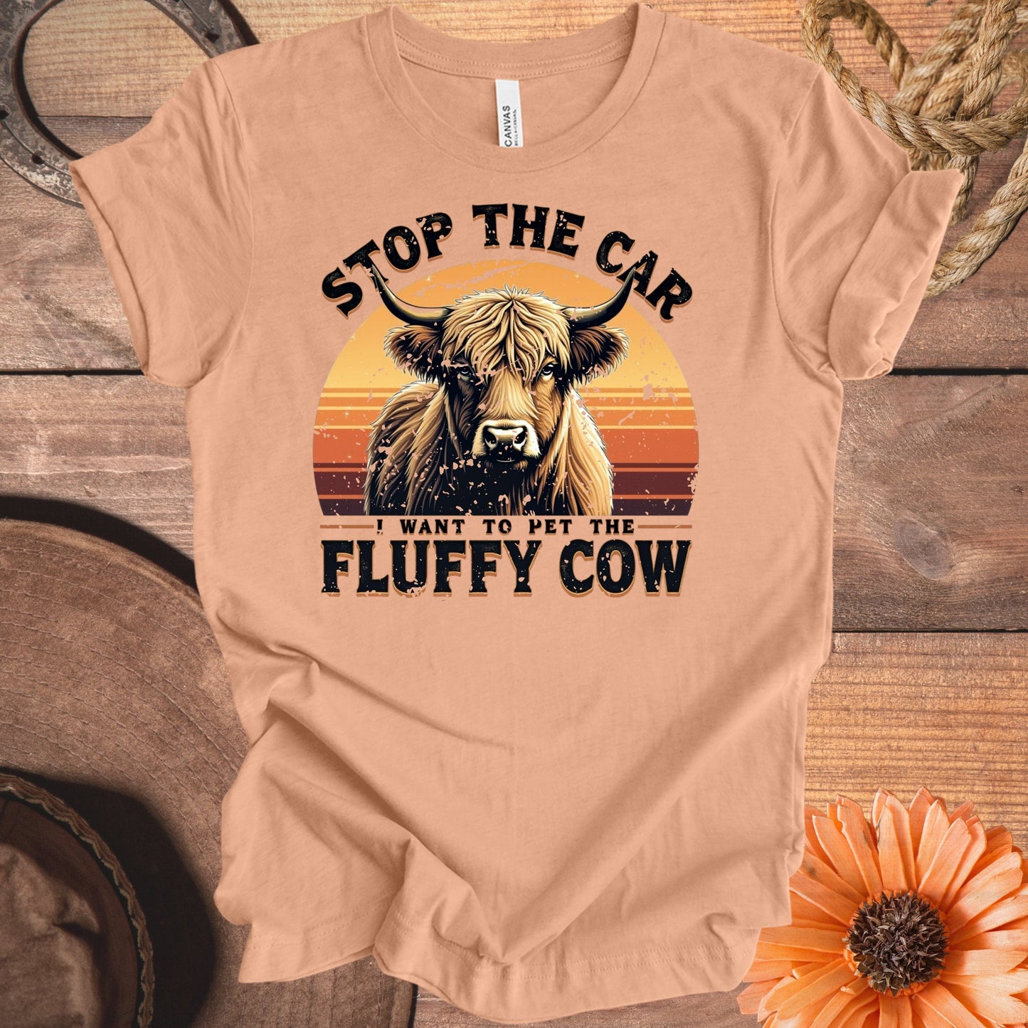 Stop The Car Want To Pet The Fluffy Cow T-Shirt product