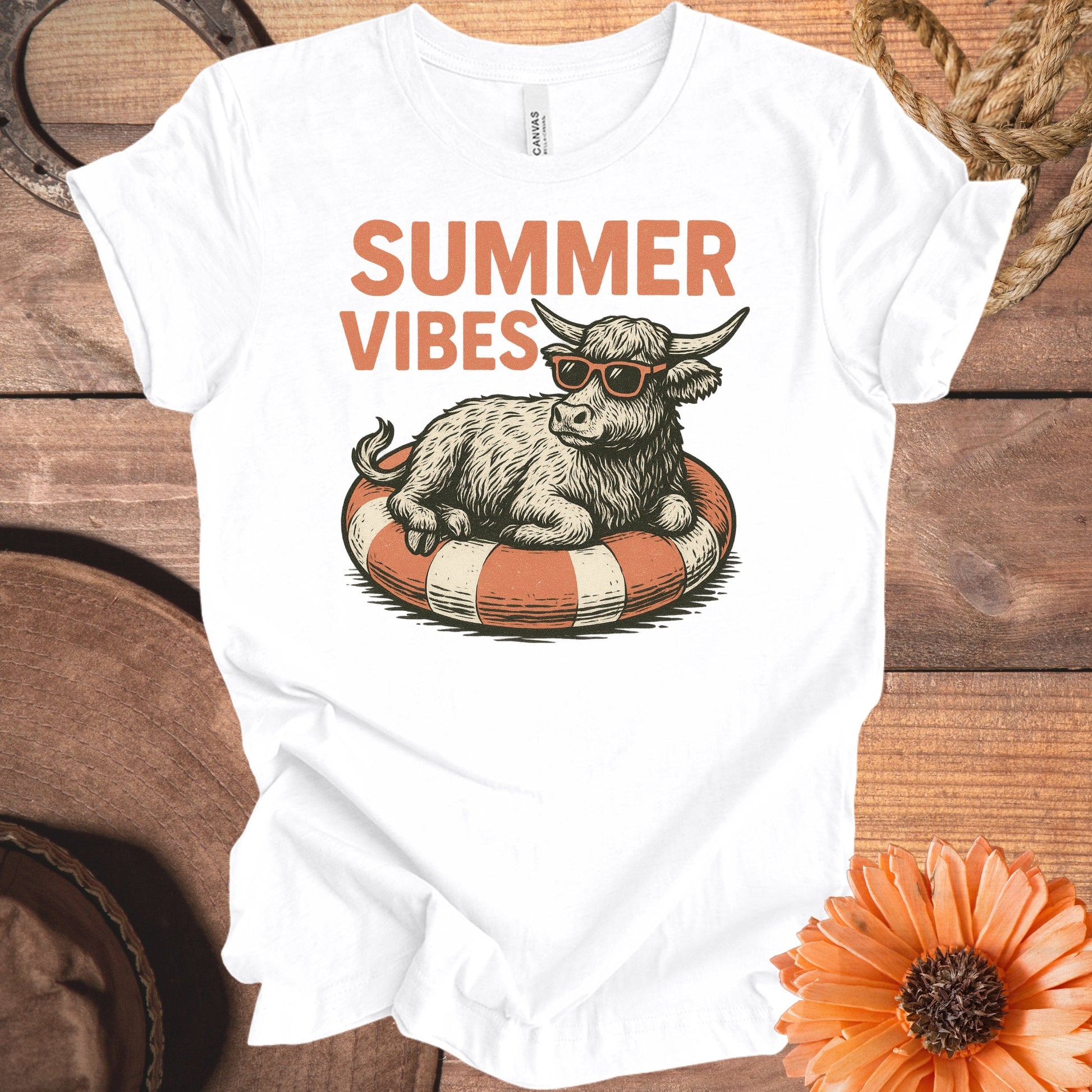 Summer Vibes Graphic Tee Shirt Cute Fun product type