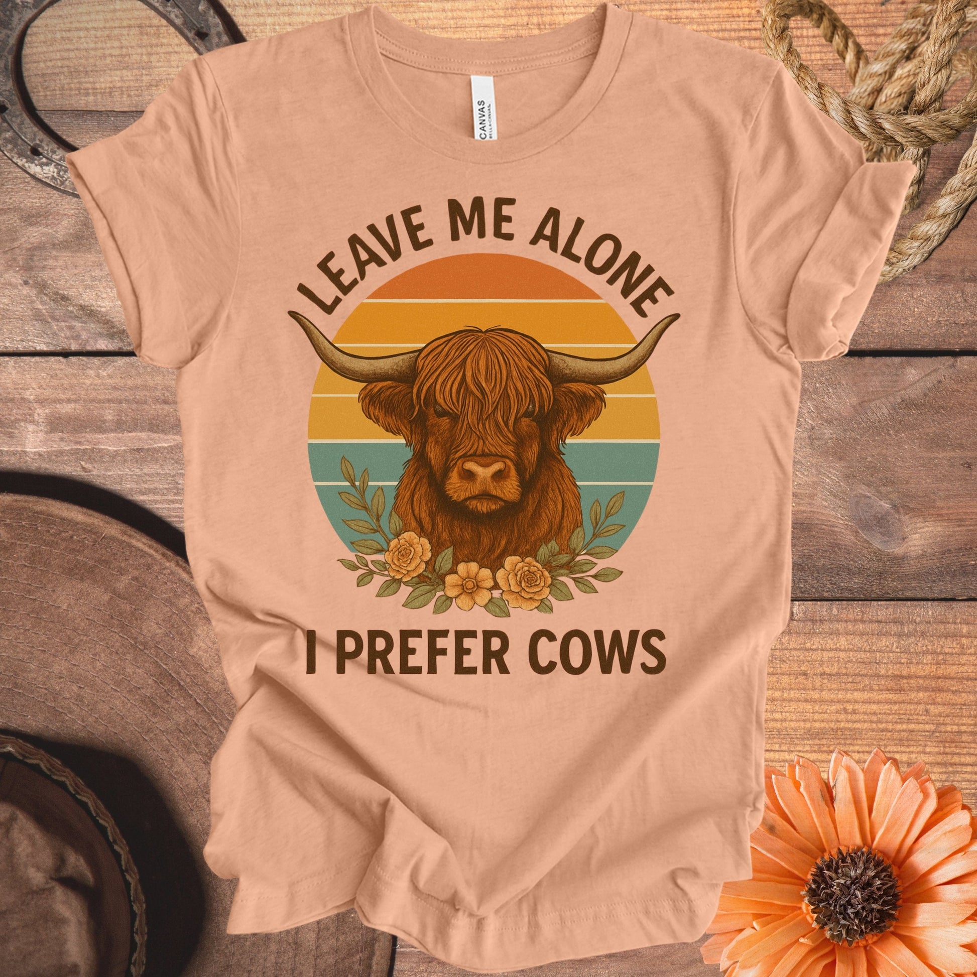 Leave Me Alone I Prefer Cows Graphic T-Shirt product