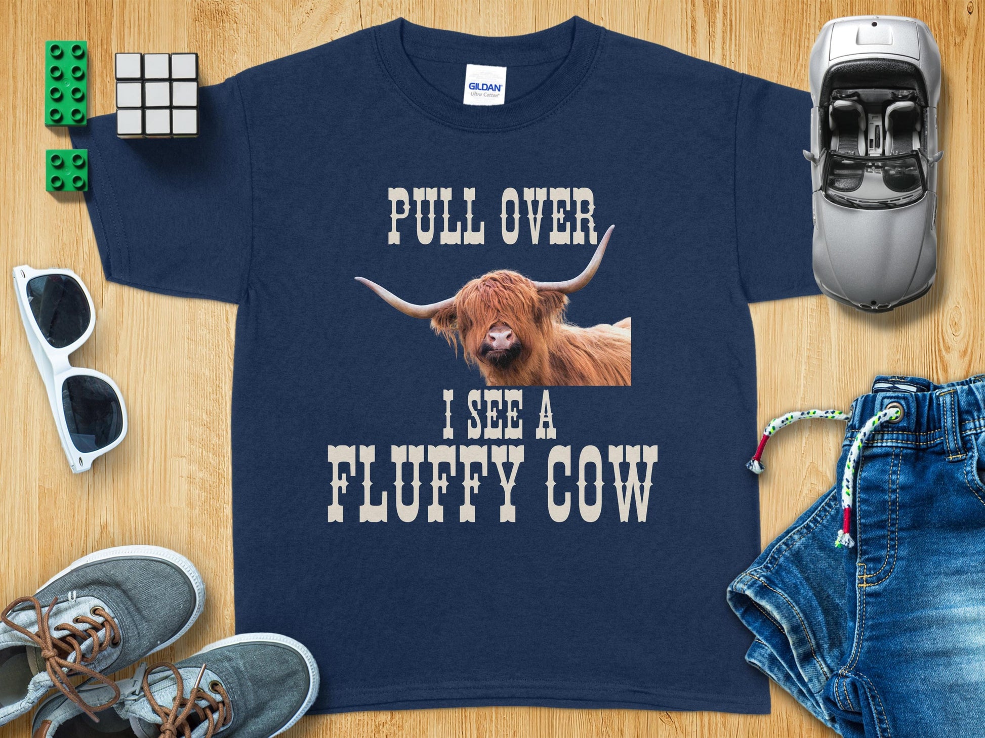 Pull Over I See A Fluffy Cow Shirt Product