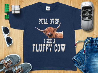 Pull Over I See A Fluffy Cow Shirt Product