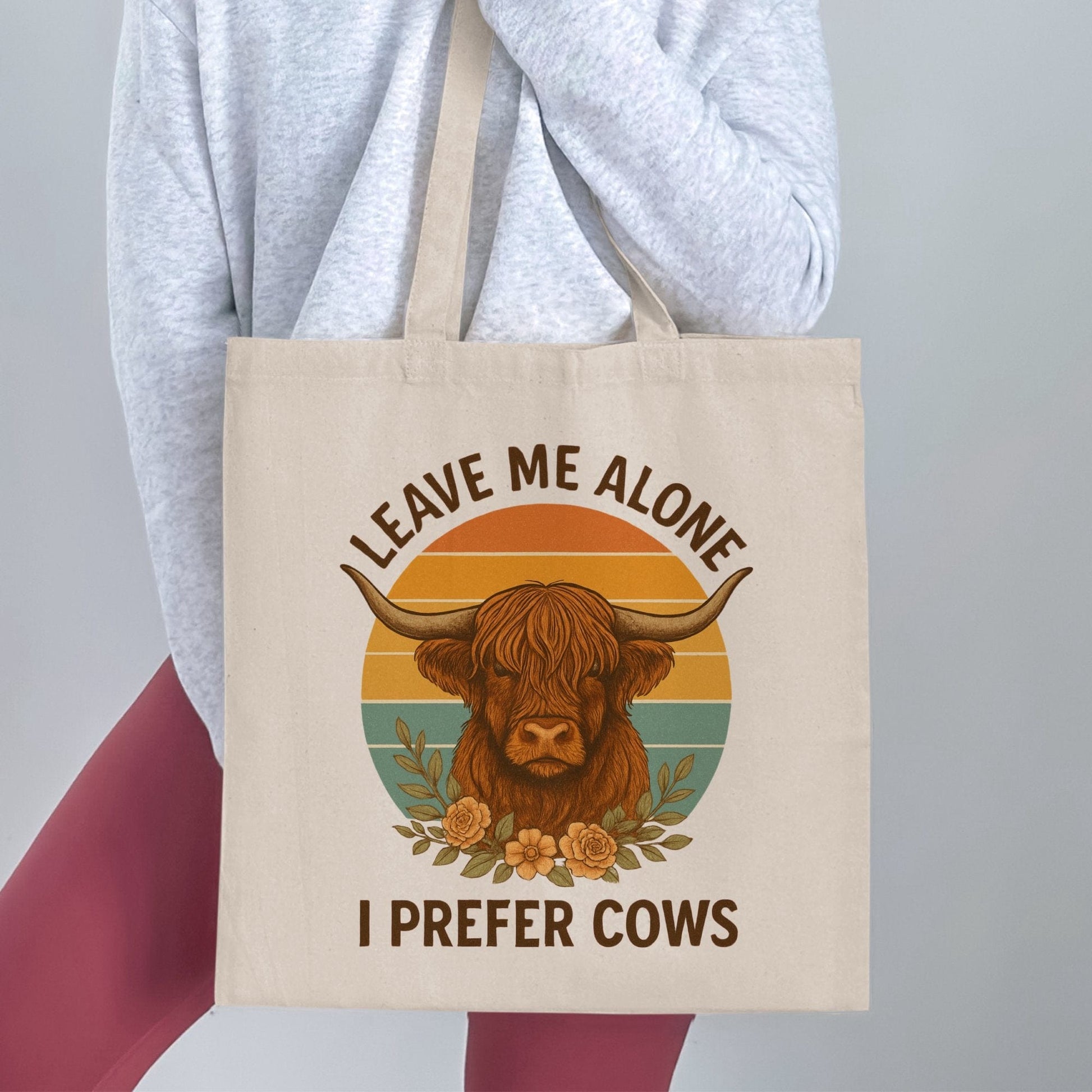 Leave Me Alone I Prefer Cows Tote Bag Product
