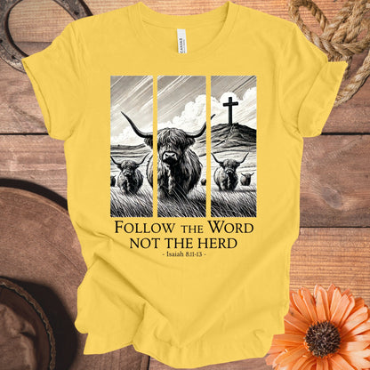 Follow The Word Not The Herd Graphic T-shirt product