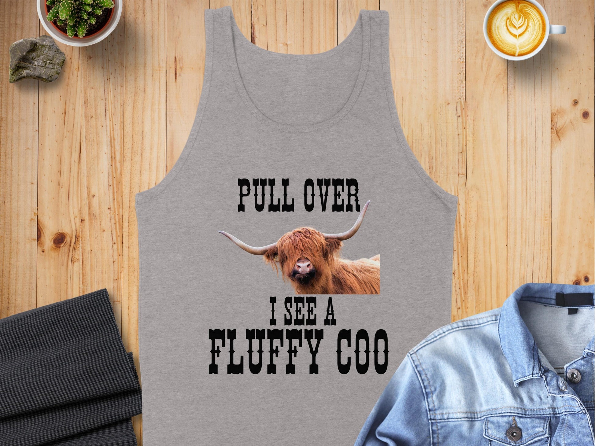 Pull Over I See a Fluffy Coo Tank Top product type
