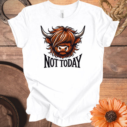Not Today Highland Cow Boho Graphic Tee Shirt product