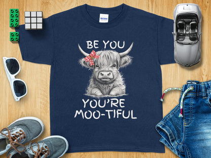 Be You You're Moo-tiful Highland Cow Graphic product type