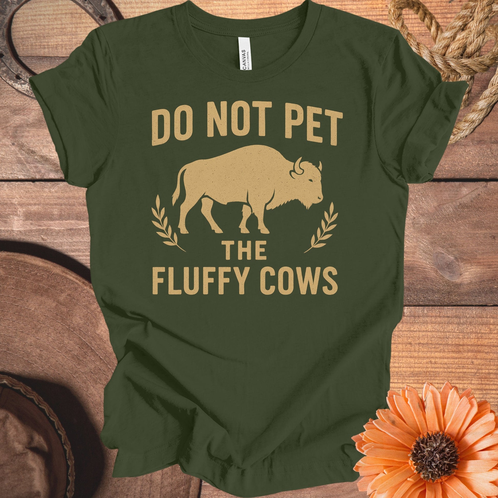 Do Not Pet The Fluffy Cows Graphic T-Shirt product type