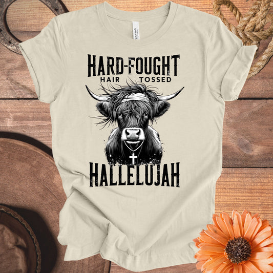 Hard-fought Hair Tossed Hallelujah T-shirt product