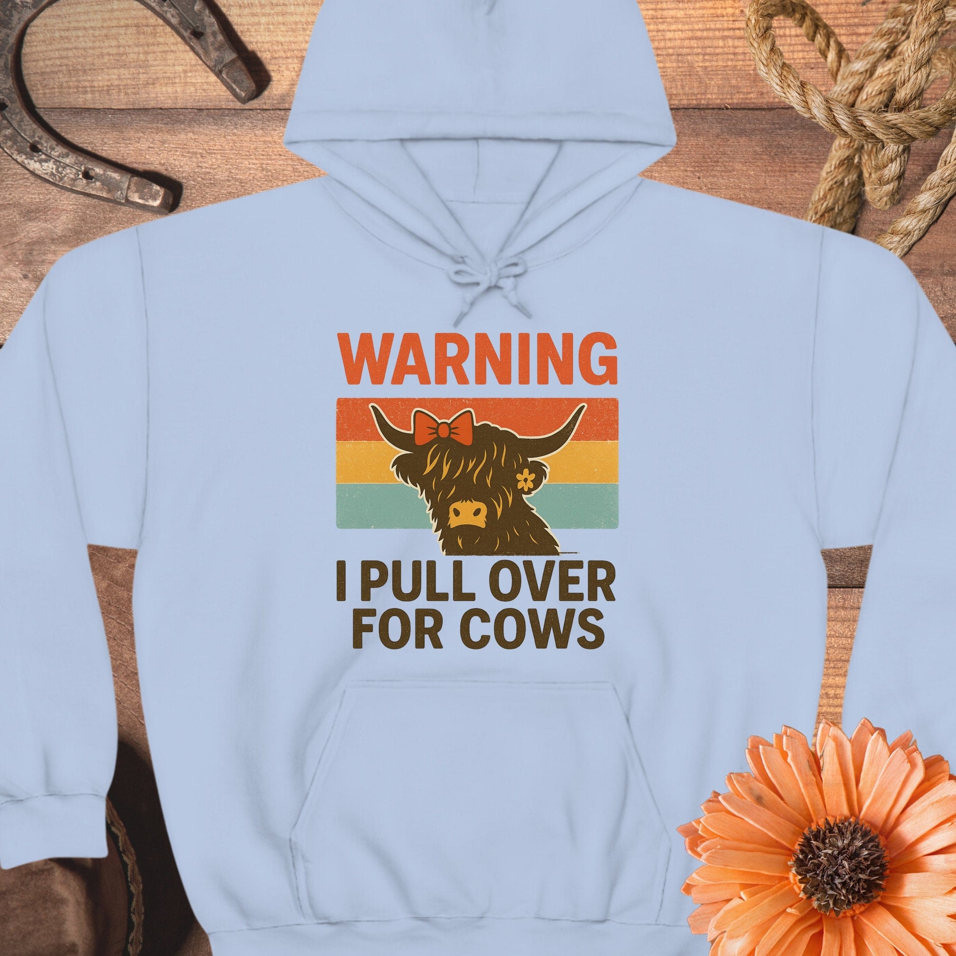 Warning I Pull Over For Cows Hoodie product type