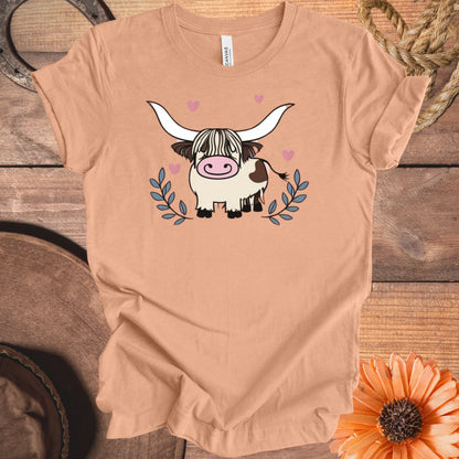 Cute Highland Cow Graphic Unisex Tee Shirt product type