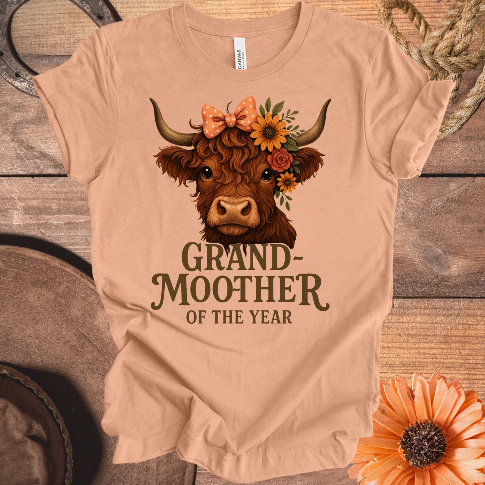 Grand-moother of the Year Cow Graphic Tee product