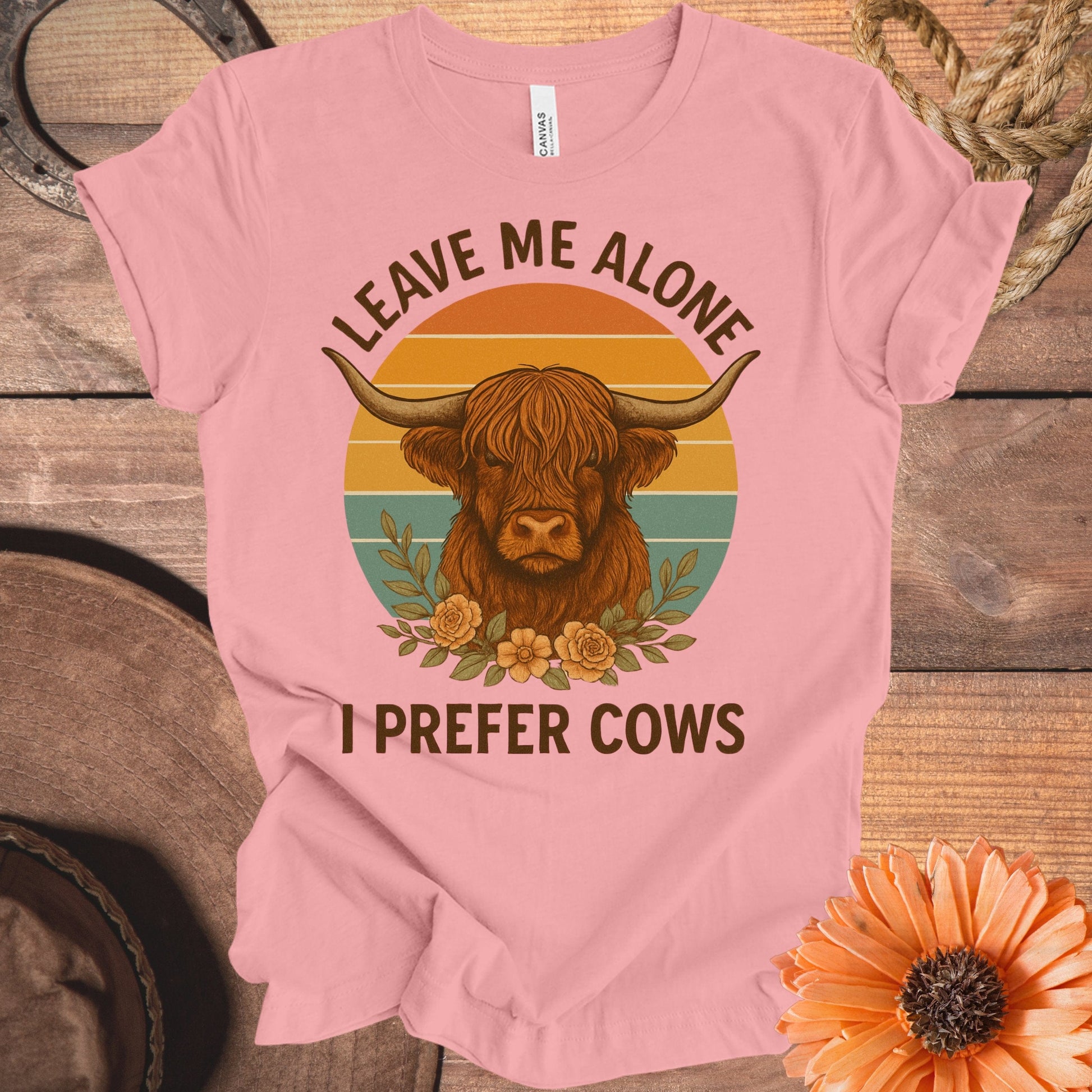 Leave Me Alone I Prefer Cows Graphic T-Shirt product